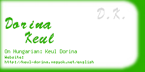 dorina keul business card